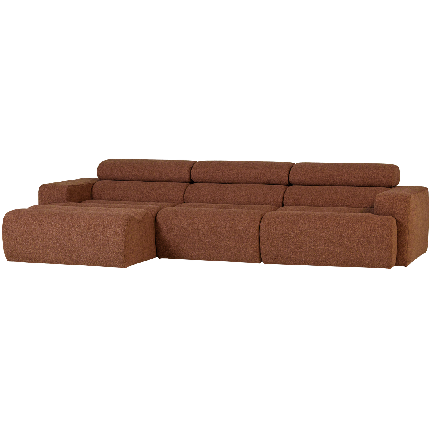 WOOOD Novi Chaise Longue Bank Links - Polyester - Terra