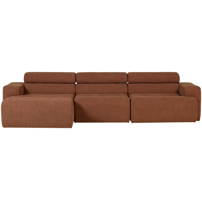 WOOOD Novi Chaise Longue Bank Links - Polyester - Terra