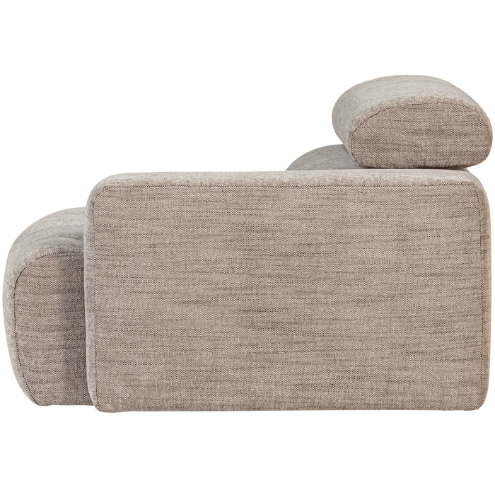 WOOOD Novi 1-Zits Element Bank Arm Rechts - PES - Naturel Melange