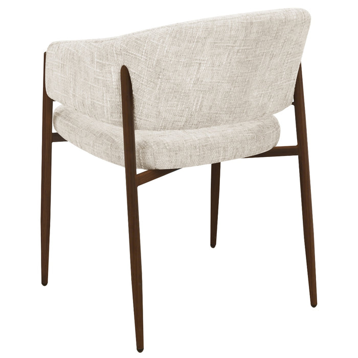 DÉJA Living - Eetkamerstoel Beige Stof - Elvia - Set van 2