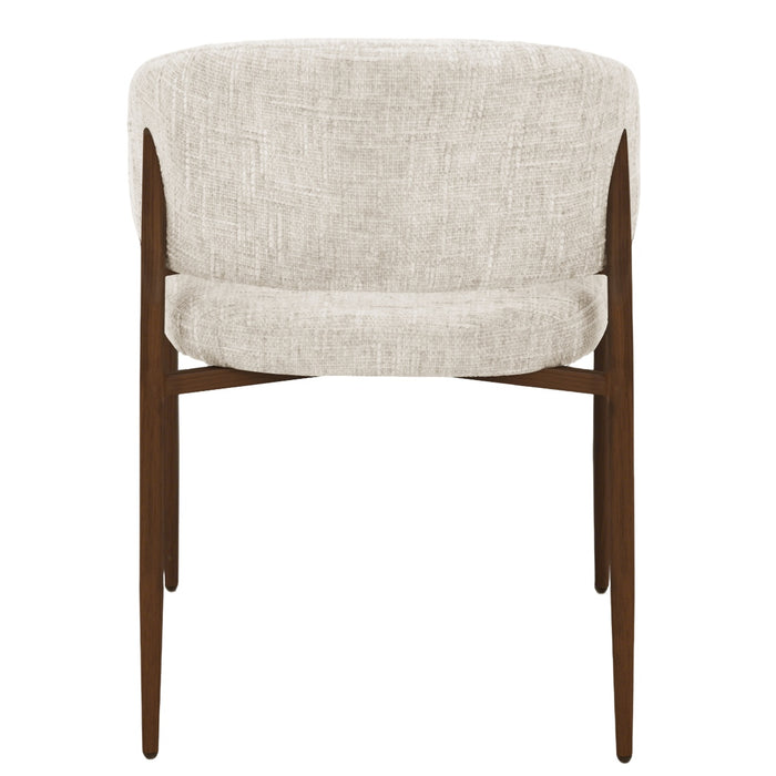 DÉJA Living - Eetkamerstoel Beige Stof - Elvia - Set van 2