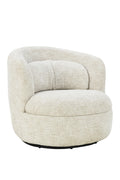 DÉJA Living - Draaifauteuil Beige Stof - Zithoogte 40cm - Lilou
