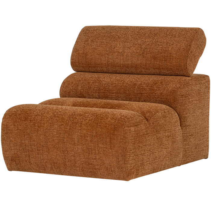 WOOOD Novi 1-Zits Element Bank - Polyester - Oranje Melange