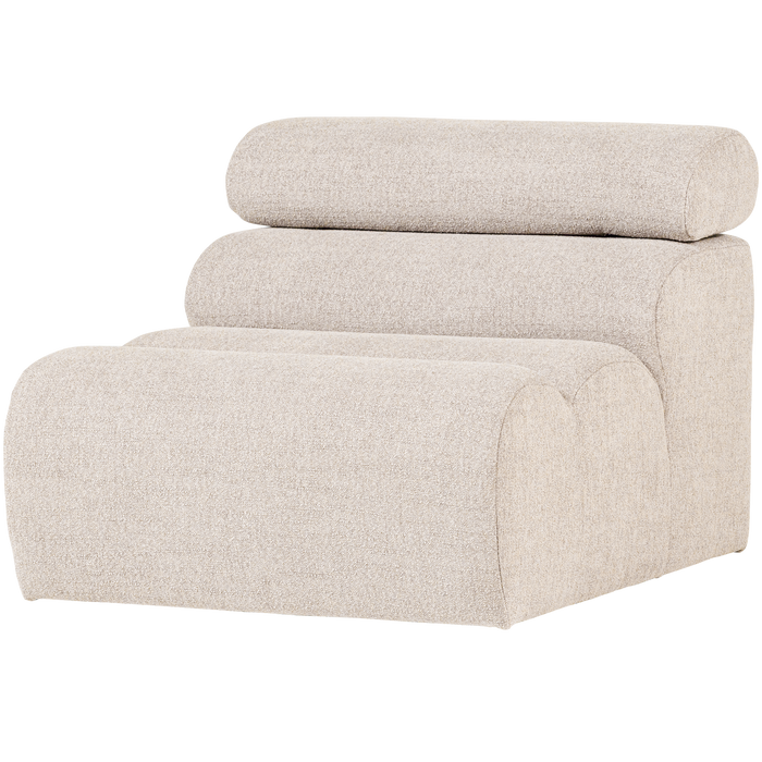 WOOOD Novi 1-Zits Element Bank - Polyester - Naturel - 86x82x113