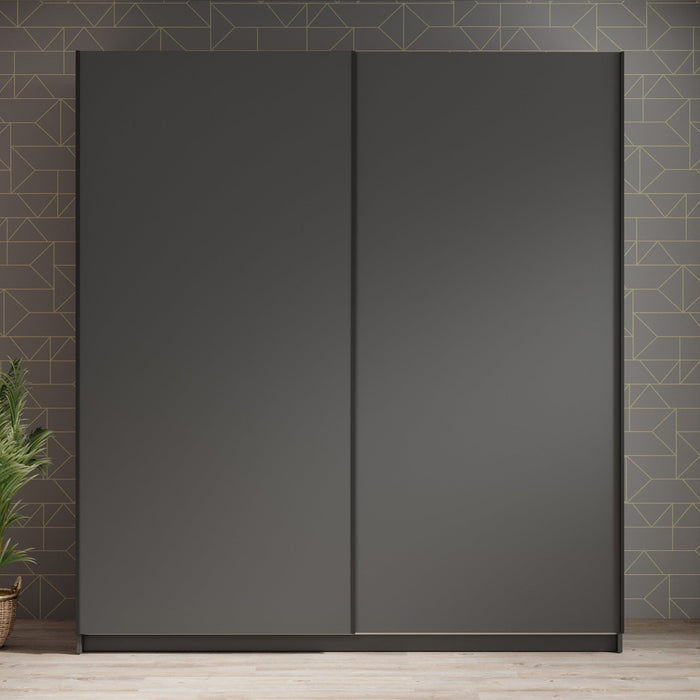 Meubella - Kledingkast Ganaro - Grijs - 180 cm