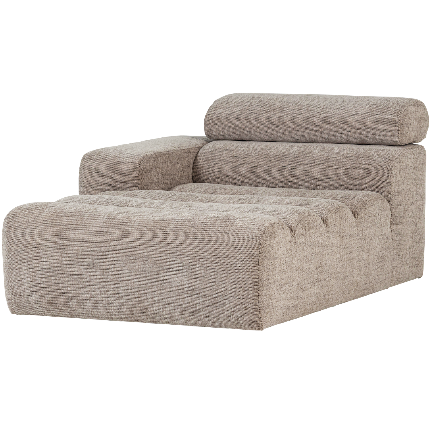 WOOOD Novi Chaise Longue Element Arm Links - PES - Naturel Melange