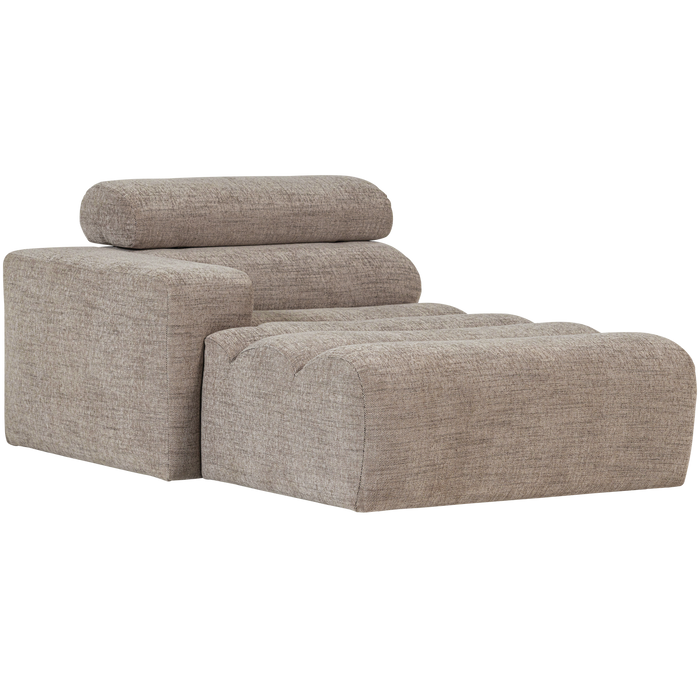 WOOOD Novi Chaise Longue Element Arm Links - PES - Naturel Melange