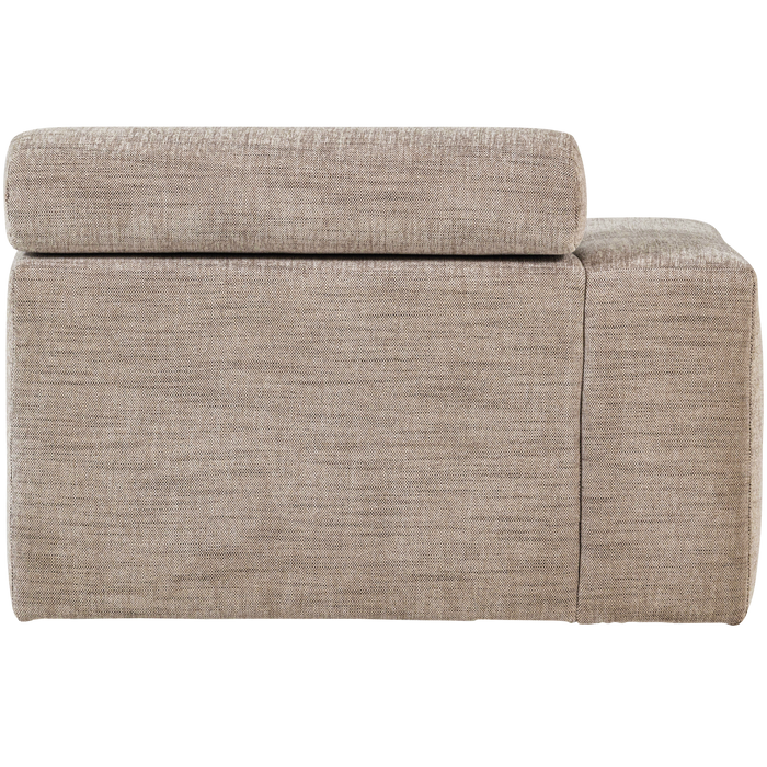 WOOOD Novi Chaise Longue Element Arm Links - PES - Naturel Melange