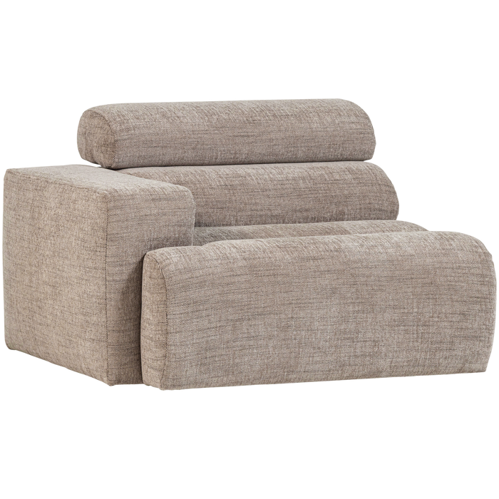 WOOOD Novi 1-Zits Element Bank Arm Links - Polyester - Naturel Melange