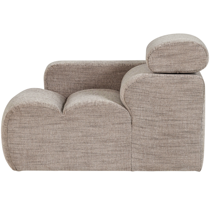 WOOOD Novi 1-Zits Element Bank Arm Links - Polyester - Naturel Melange