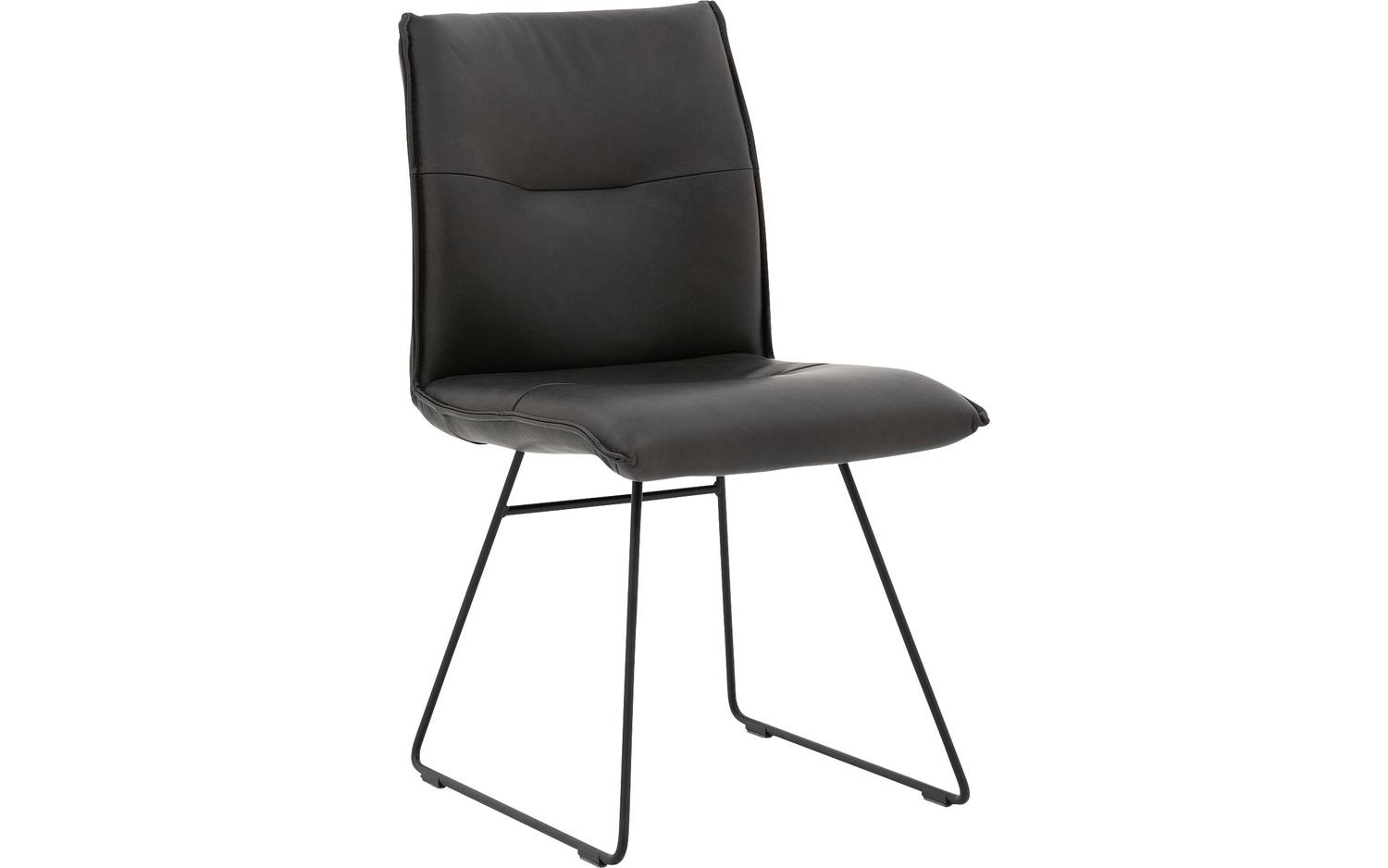 Goossens  Eetkamerstoel Nica -  Leder zonder armleuning