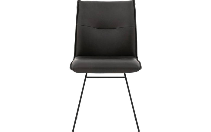 Goossens  Eetkamerstoel Nica -  Leder zonder armleuning