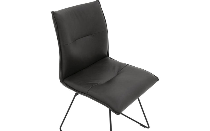 Goossens  Eetkamerstoel Nica -  Leder zonder armleuning