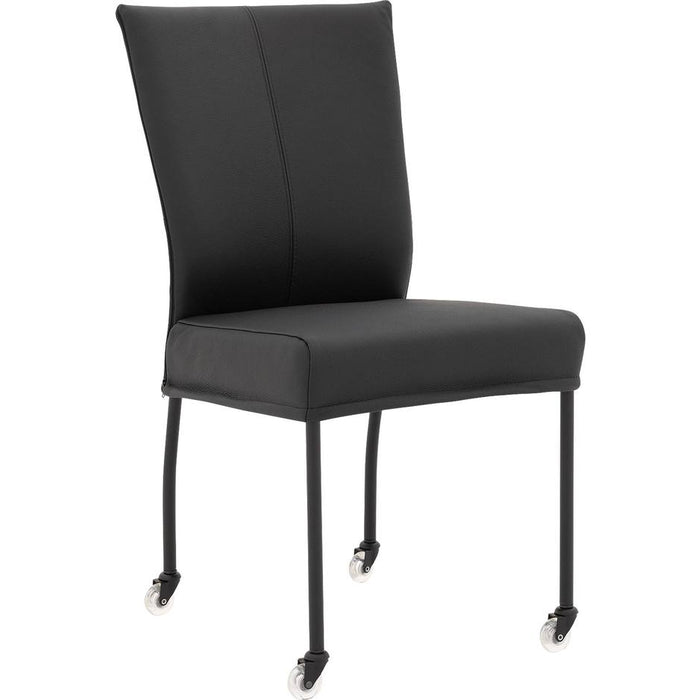 Goossens  Eetkamerstoel Funk -  Leder zonder armleuning