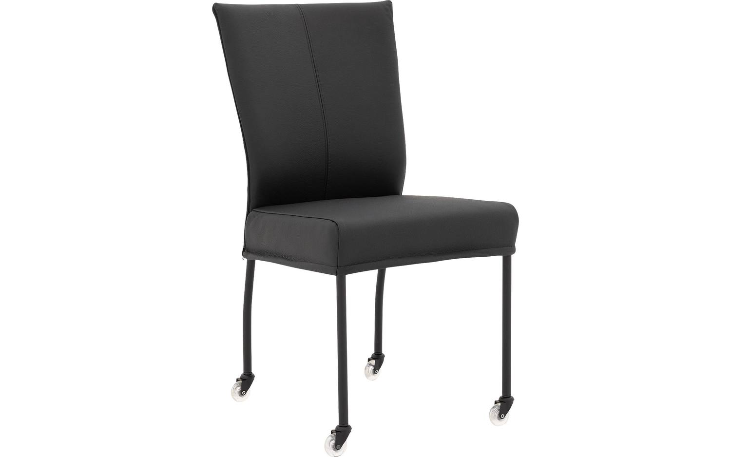 Goossens  Eetkamerstoel Funk -  Leder zonder armleuning