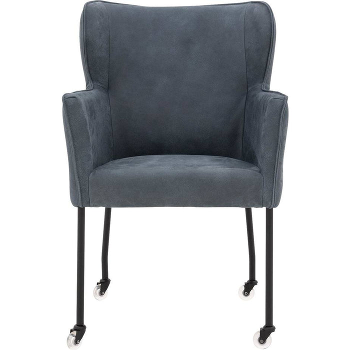 Goossens  Eetkamerstoel Leogang -  Leder met armleuning