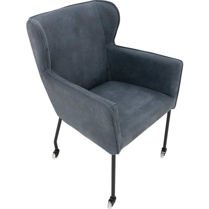 Goossens  Eetkamerstoel Leogang -  Leder met armleuning