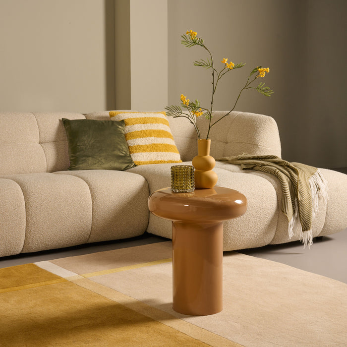 Bijzettafel Leipzig - Oranje|Terra - Metaal