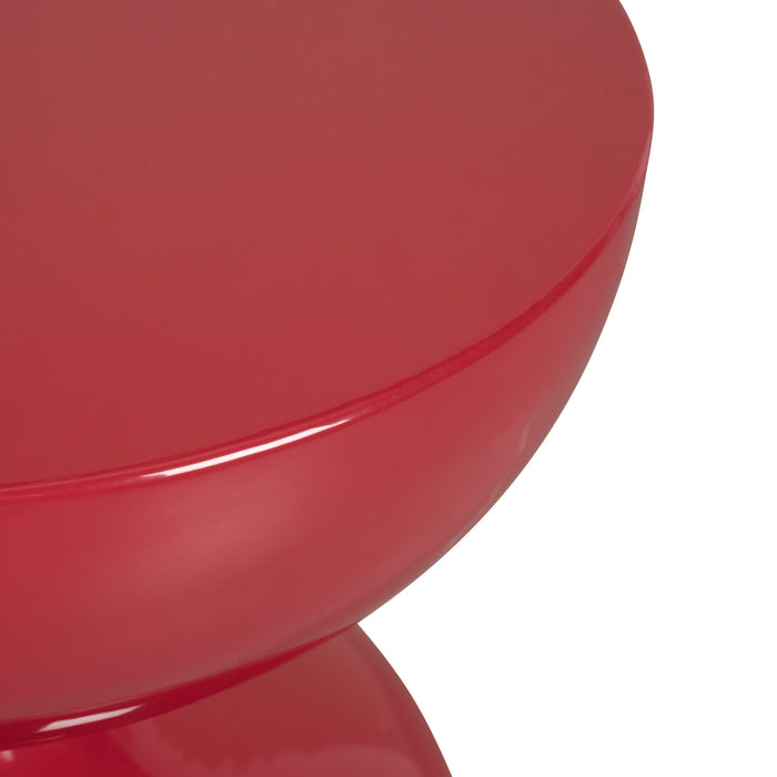 Bijzettafel Berlijn - Rood - Metaal - 41x50x41cm (BxHxD)