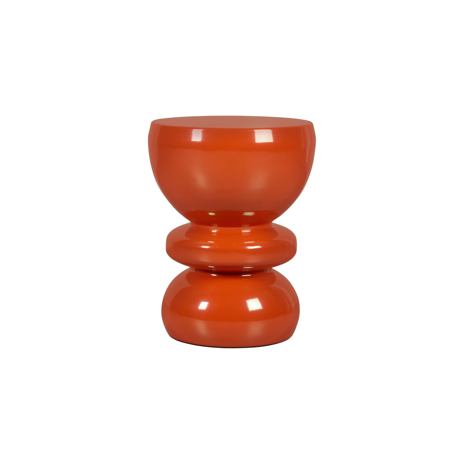 Bijzettafel Freiburg - Oranje|Rood - Metaal