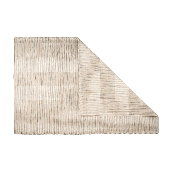 Vloerkleed Stip - Greige|Grijs|Zilver - 100% Wol