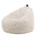 icon Cocoon Zitzak - Fluffy Pluche Imitatiebont - Wit
