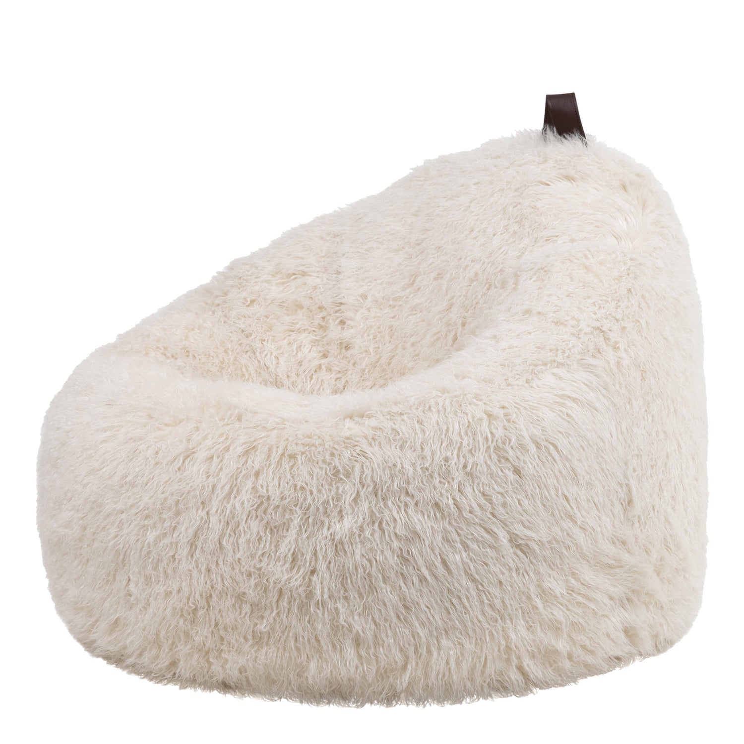 icon Cocoon Zitzak - Fluffy Pluche Imitatiebont - Wit