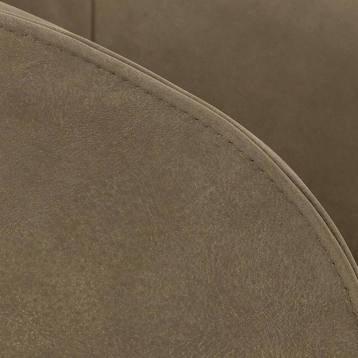 Goossens  Eetkamerstoel Ostuni (leer) -  Leder met armleuning