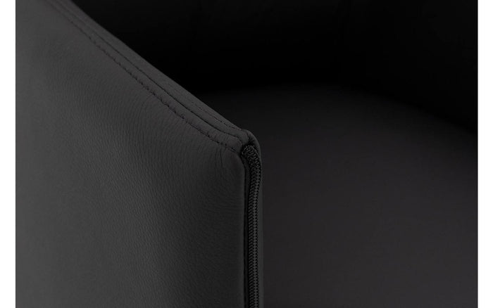 Goossens  Eetkamerstoel Funk -  Leder met armleuning