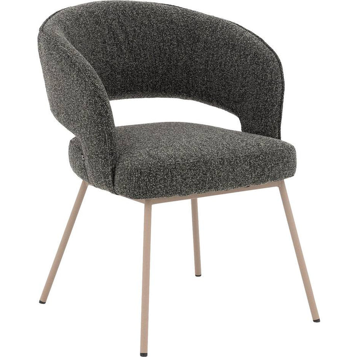 Goossens  Eetkamerstoel Ostuni (stof) -  Textiel met armleuning