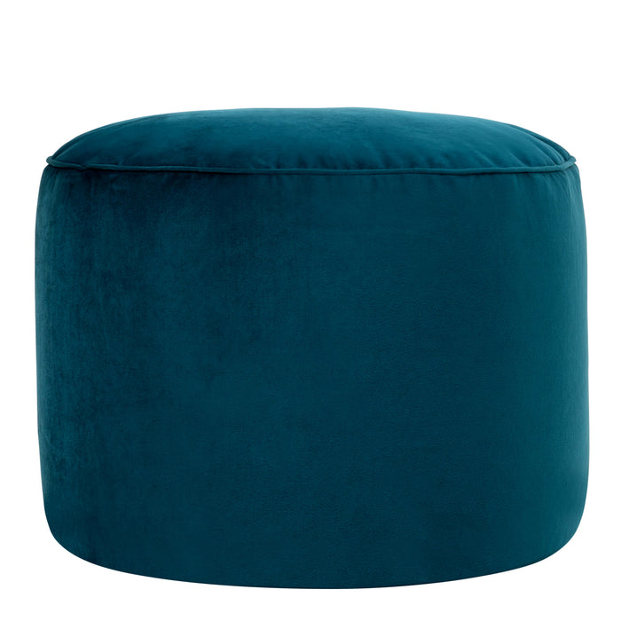 icon Milano XL Poef - Velours - Blauwgroen