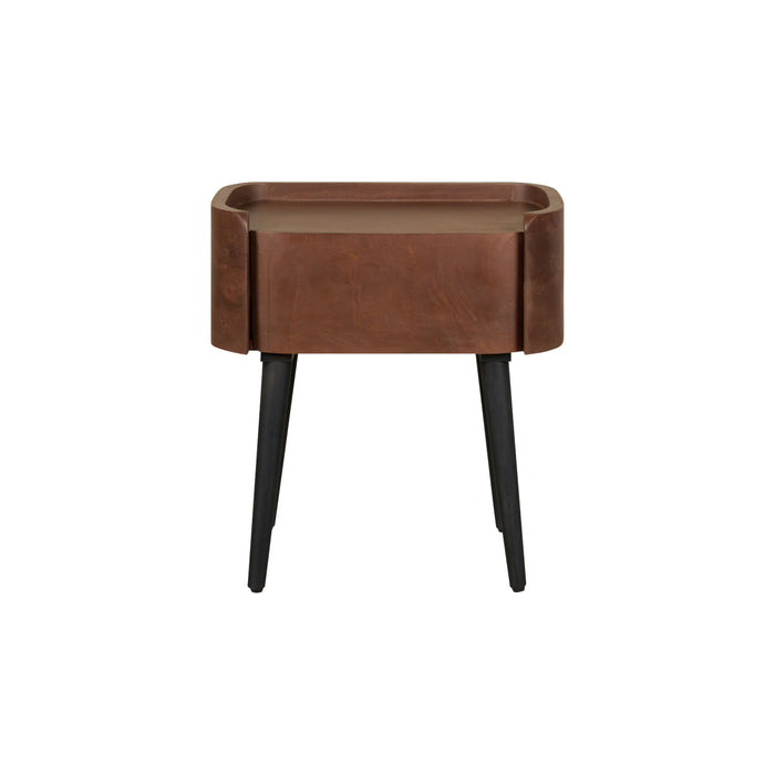 Nachtkastje Maurik - Bruin|Hout - Mango - Mangohout