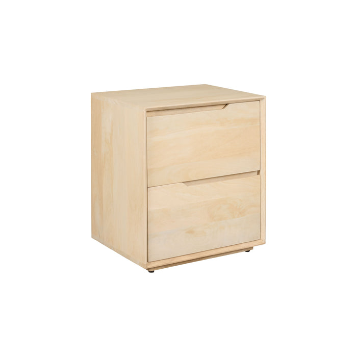 Nachtkastje Lottem - Hout - Mango|Bruin - Mangohout