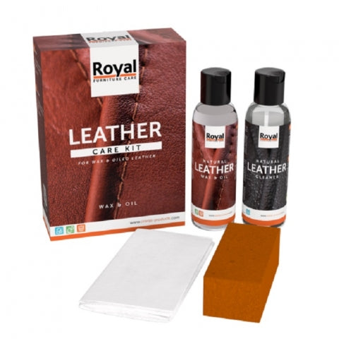 Royal Furniture Care Onderhoudsmiddel Leder Wax & Oil Kit - Wit -