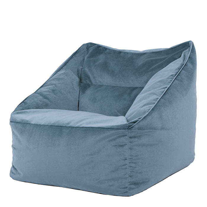 icon Natalia Zitzak Fauteuil - Velours - Blauw
