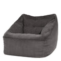 icon Natalia Zitzak Fauteuil - Ribfluweel - Houtskool