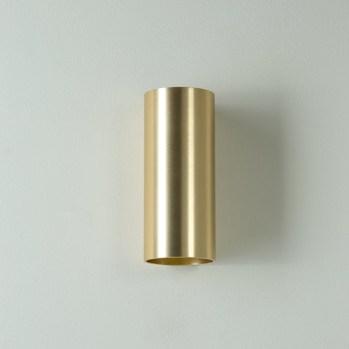 Searchlight Wall Wandlamp Cilinder - H 15,4 cm - Goud