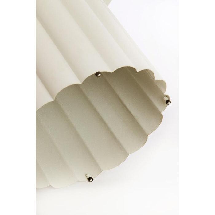 Light&living Bijzettafel Ø91,5x60,5 cm ROSARIO spiegel helder+crème