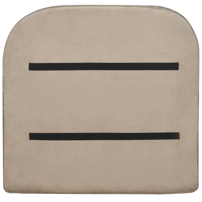 Beliani - SIRKKA - Fauteuil - Taupe - Fluweel