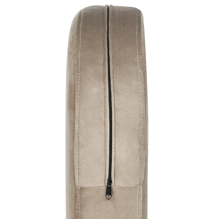 Beliani - SIRKKA - Fauteuil - Taupe - Fluweel