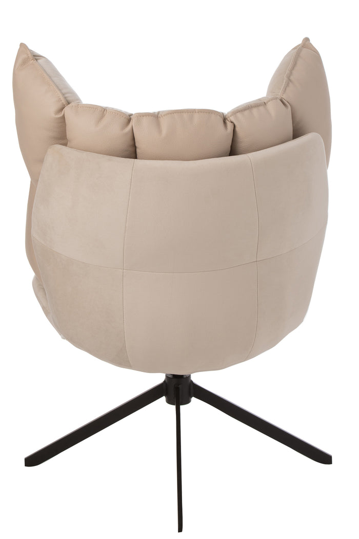 J-Line stoel Relax Kussen - textiel|metaal - beige