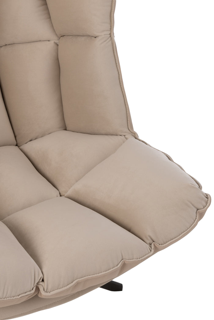 J-Line stoel Relax Kussen - textiel|metaal - beige