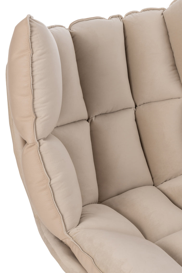 J-Line stoel Relax Kussen - textiel|metaal - beige