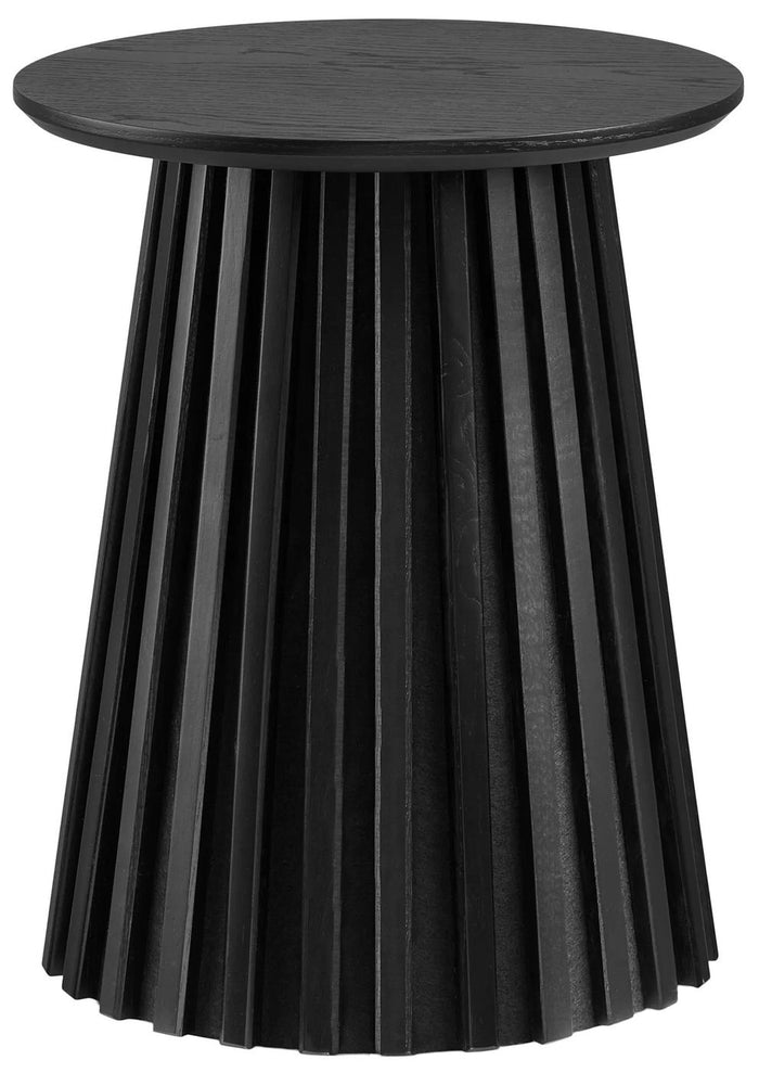 House Nordic Osaka Zwart Eiken Bijzettafel Rond