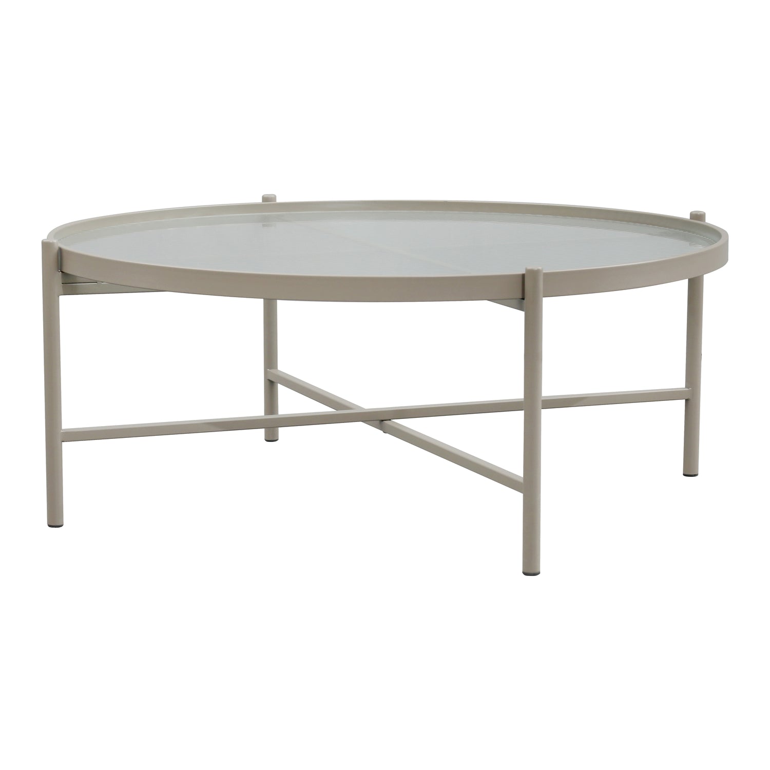 by fonQ Oriel Bijzettafel H 32 x Ø 80 cm - Beige