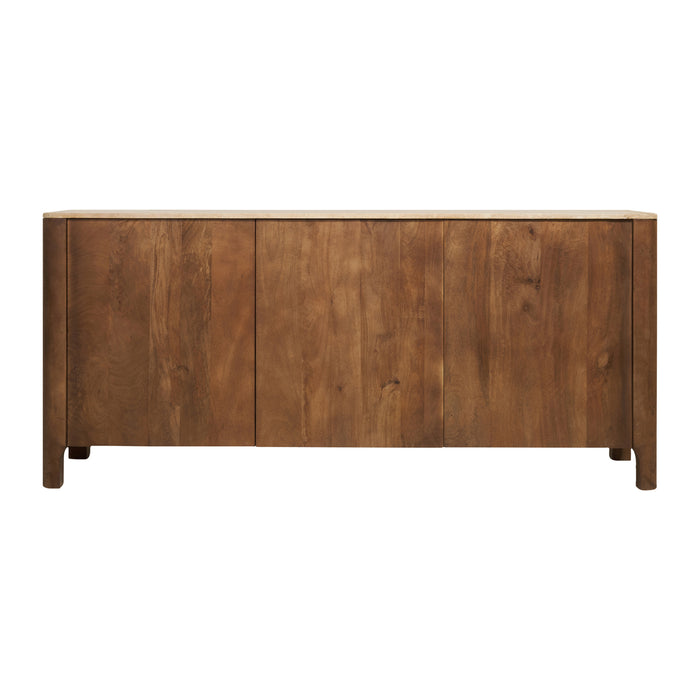 by fonQ Brato Dressoir met Marmeren Blad - Mangohout
