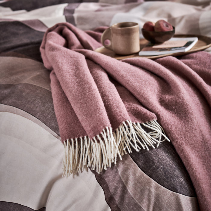 Vandyck Bellavita Plaid 130 x 220 cm - Sepia Pink