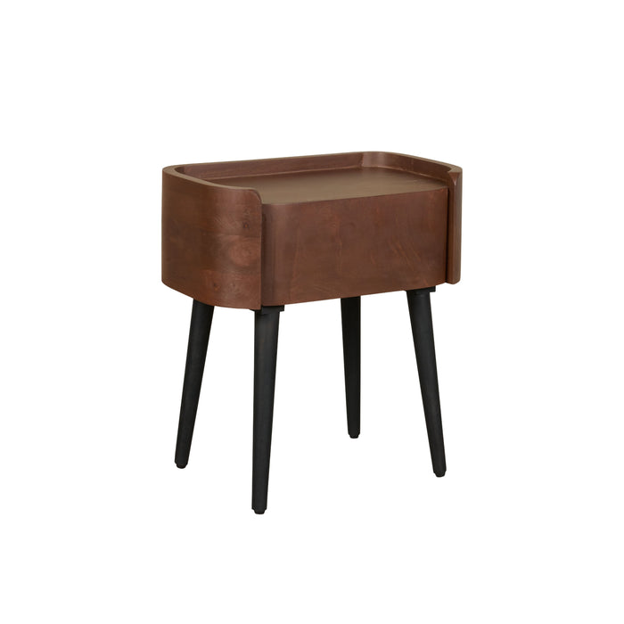 Nachtkastje Maurik - Bruin|Hout - Mango - Mangohout