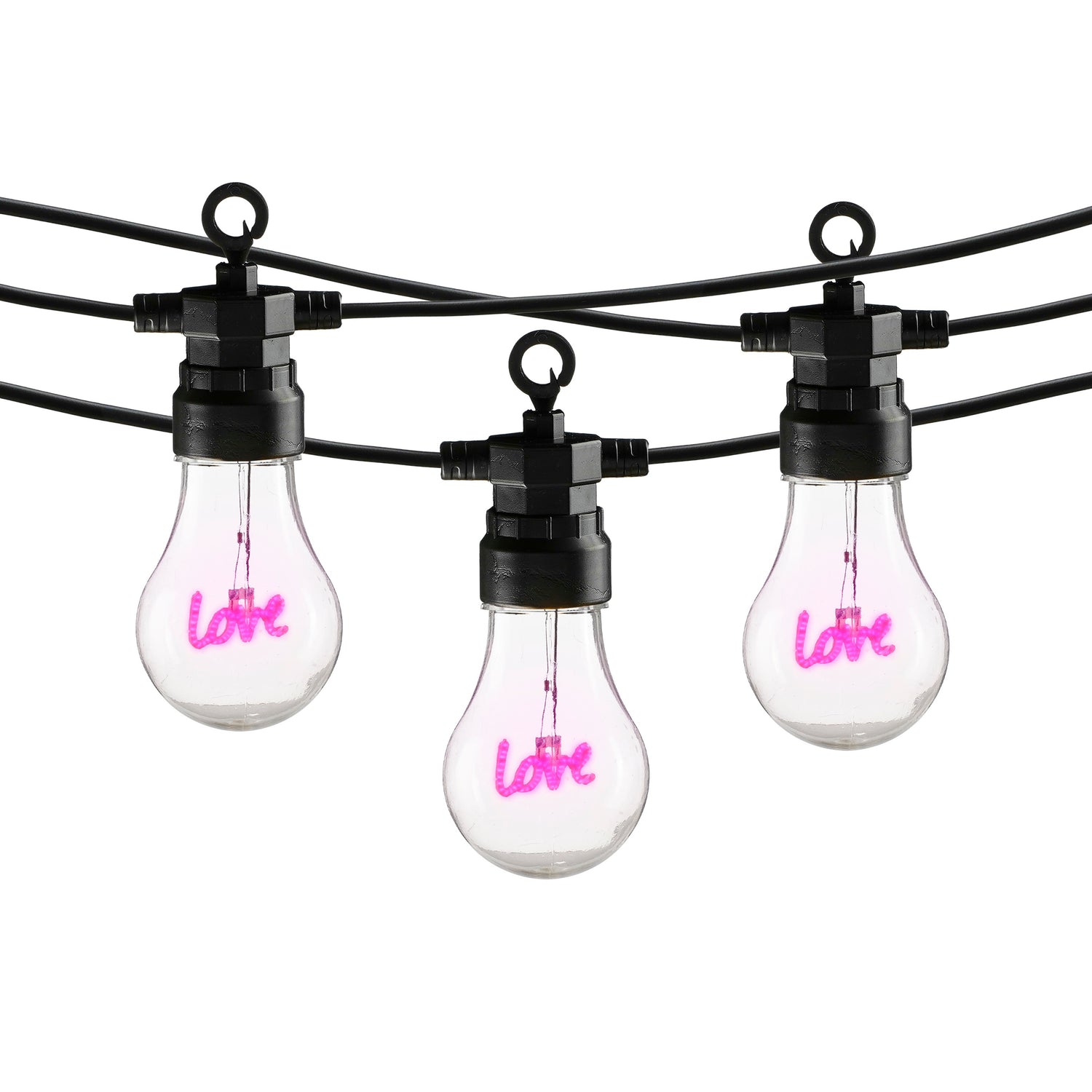 Luca Lighting Love LED Lichtsnoer Buiten - L450 cm - Roze