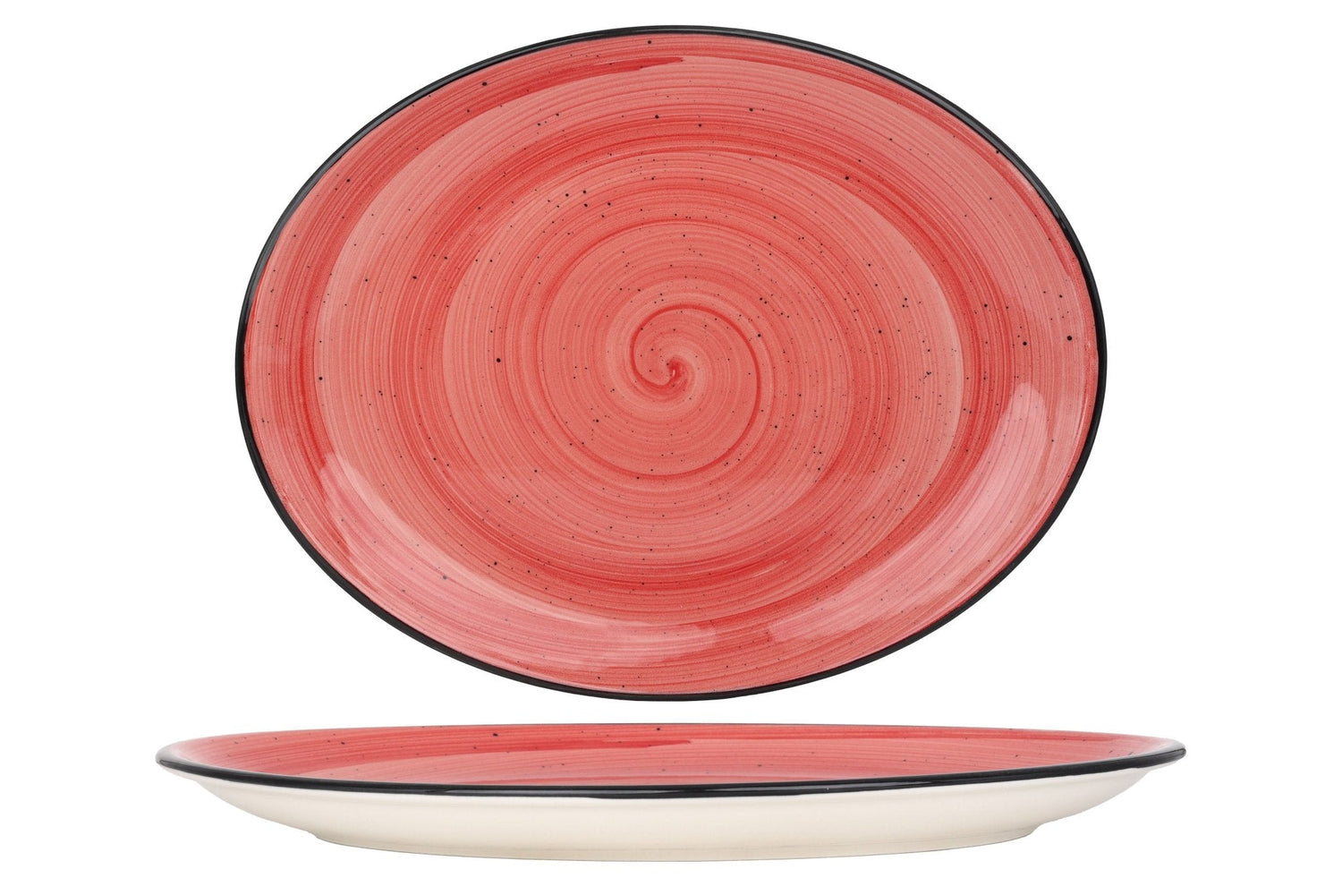 Bonna Serveerschaal - Aura Passion - Porselein - 36x28 cm - set van 2